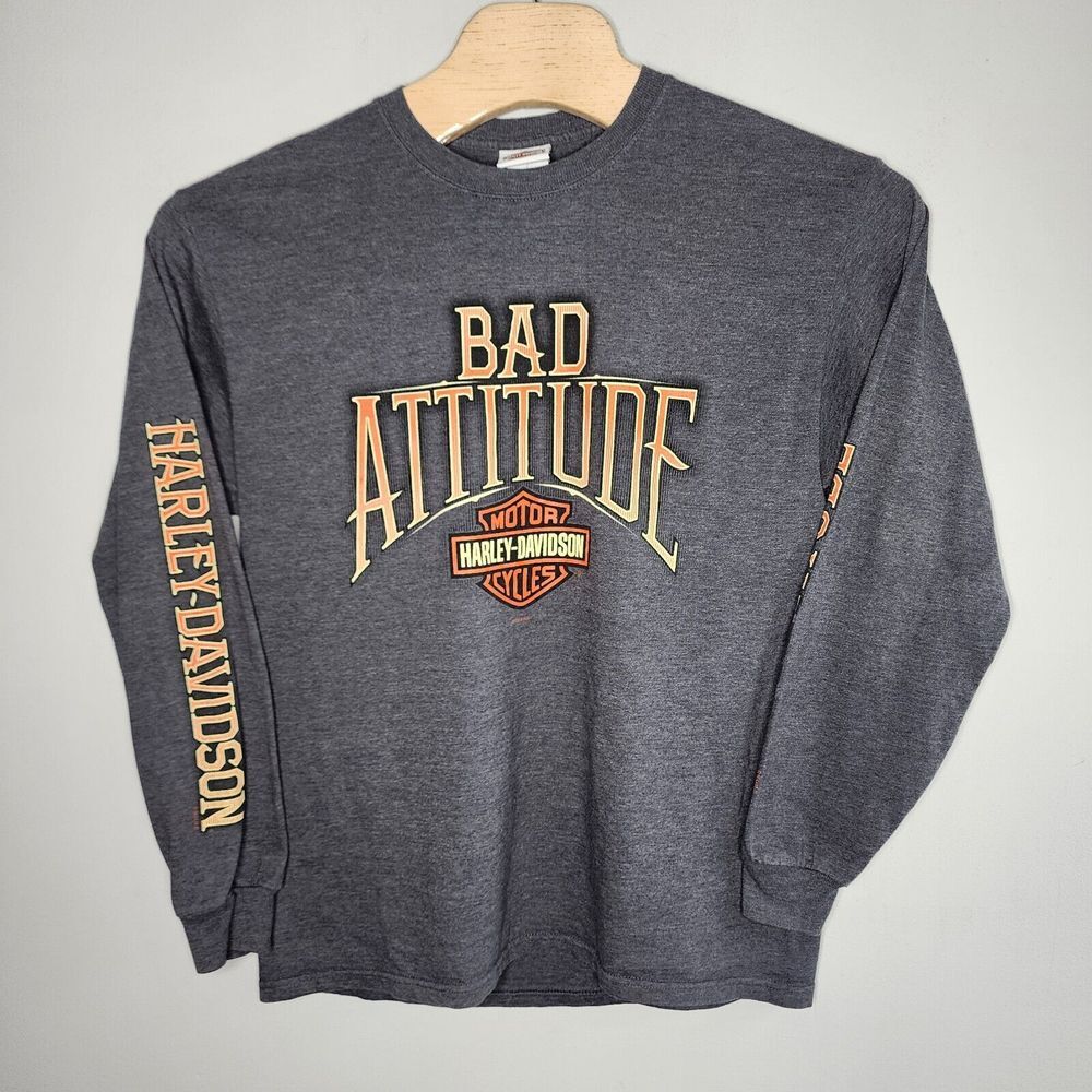 Harley Davidson Men's Long Sleeve Shirt‎ London KY Bad Attitude Size L Wildcat